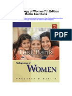 Psychology of Women 7Th Edition Matlin Test Bank Full Chapter PDF