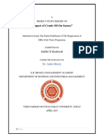 "Impact of Crude Oil On Sensex": Surbhi N Kushwah