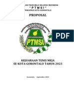 Proposal Turnament Tenis Meja Sekota Gorontalo 2023