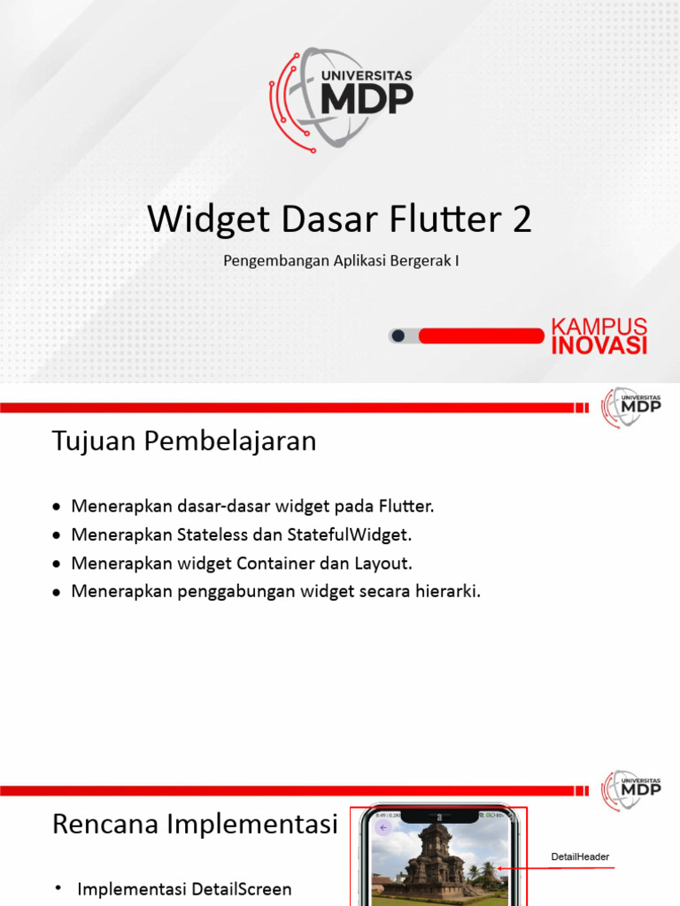 Widget Dasar Flutter 2 | PDF