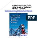 Fundamental Statistics For The Social and Behavioral Sciences 1St Edition Tokunaga Test Bank Full Chapter PDF
