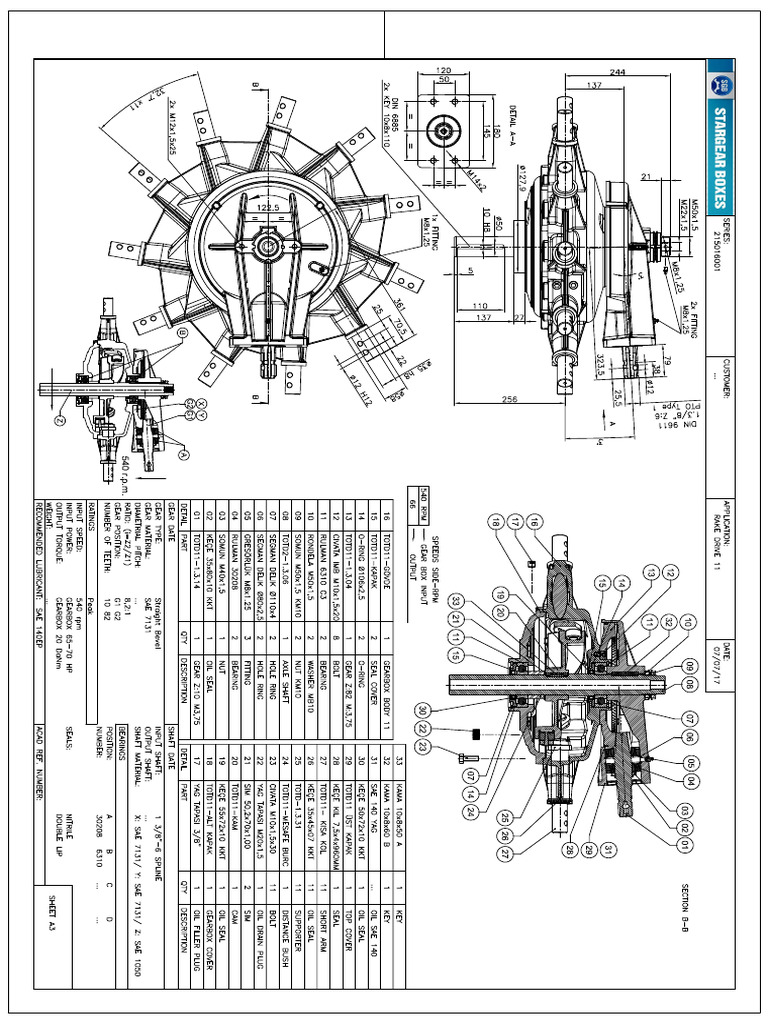 Minos Rake Gearbox Rake Drive 11 | PDF