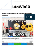 Como Liberar Espacio de Almacenamiento en Windows 11 2023