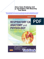Respiratory Care Anatomy and Physiology 3Rd Edition Will Beachey Test Bank Full Chapter PDF