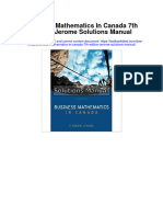 Download ebook Business Mathematics In Canada 7Th Edition Jerome Solutions Manual full chapter pdf