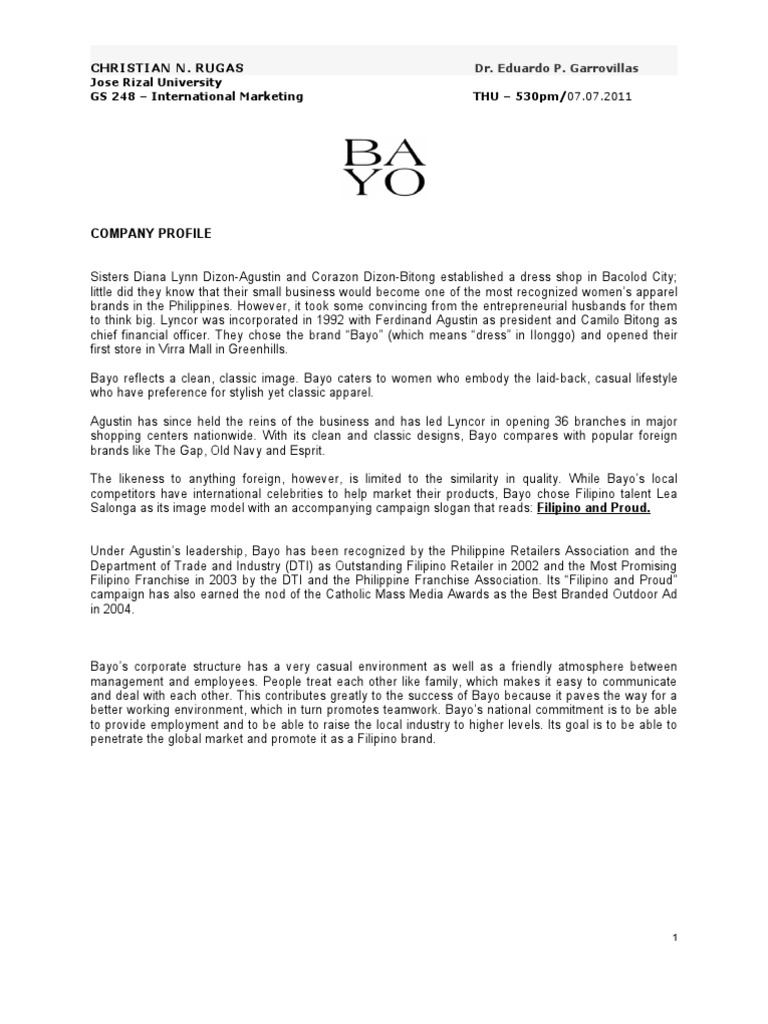 brand essay