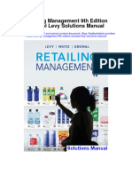 Retailing Management 9Th Edition Michael Levy Solutions Manual Full Chapter PDF
