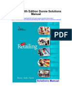 Retailing 8Th Edition Dunne Solutions Manual Full Chapter PDF