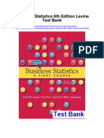 Ebook Business Statistics 6Th Edition Levine Test Bank Full Chapter PDF