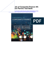 Fundamentals of Corporate Finance 4Th Edition Parrino Test Bank Full Chapter PDF