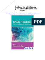 Sage Readings For Introductory Sociology 1St Edition Mcgann Test Bank Full Chapter PDF