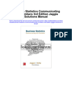 Ebook Business Statistics Communicating With Numbers 3Rd Edition Jaggia Solutions Manual Full Chapter PDF