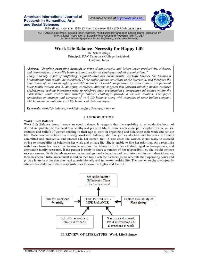 Work-Life Balance Strategies | PDF | Employment | Child Care