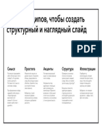 Памятка «5 принципов презентации»