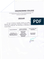 Revised IV B.Tech - II Semester II Mid Time Table