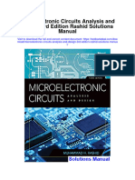 Microelectronic Circuits Analysis and Design 3Rd Edition Rashid Solutions Manual Full Chapter PDF