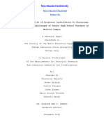 The Effects and Benefits of Projector Installation in Classrooms: Experiences and Challenges of Senior High School Teachers in Morelos Campus