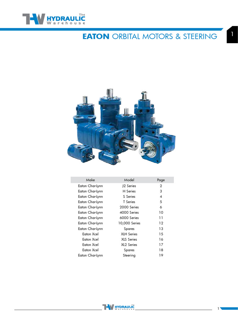 Eaton Orbital Motors Steering | PDF | Axle | Torque