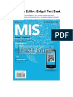 Mis 4 4Th Edition Bidgoli Test Bank Full Chapter PDF