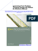 Ebook C Programming From Problem Analysis To Program Design 6Th Edition Malik Solutions Manual Full Chapter PDF