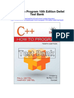 Ebook C How To Program 10Th Edition Deitel Test Bank Full Chapter PDF