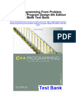 Ebook C Programming From Problem Analysis To Program Design 6Th Edition Malik Test Bank Full Chapter PDF