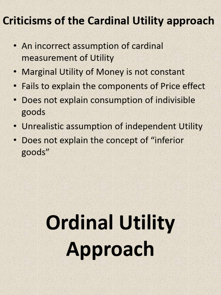 Ordinal utility for students pdf