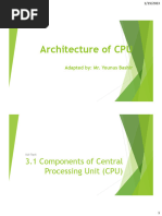 3.1 Components of Central Processing Unit