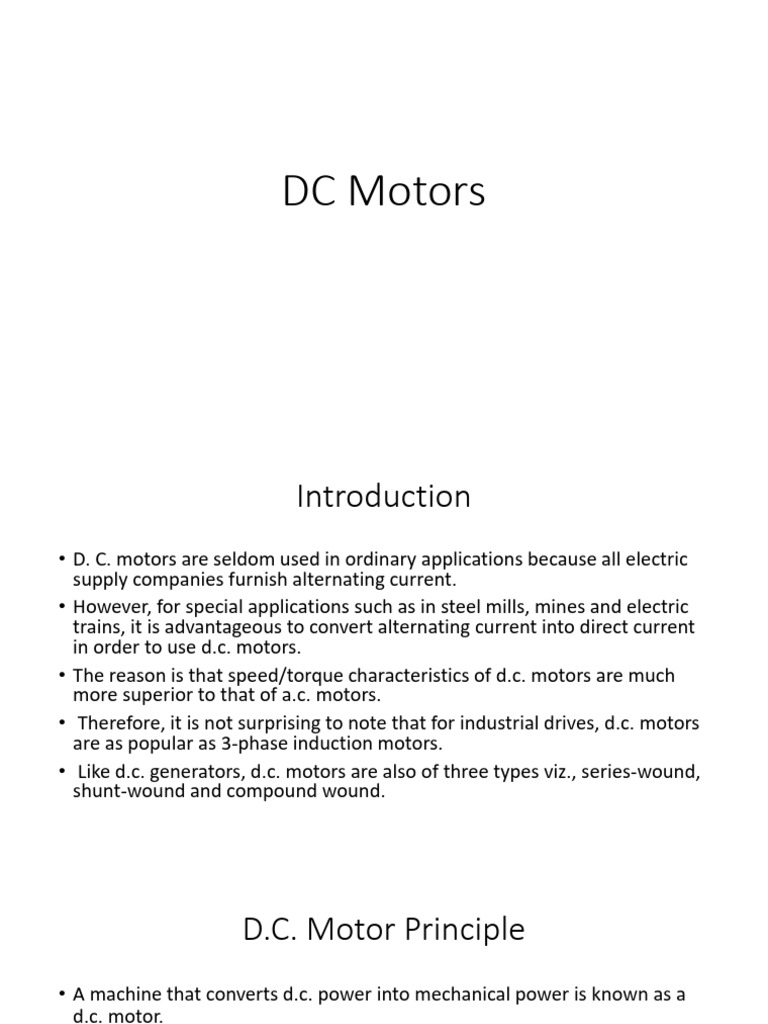 DC Motors PDF