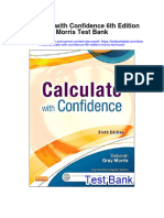 Ebook Calculate With Confidence 6Th Edition Morris Test Bank Full Chapter PDF