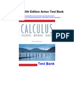 Ebook Calculus 10Th Edition Anton Test Bank Full Chapter PDF