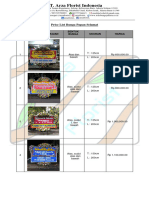 Price List Bunga Papan Selamat