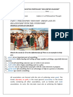 Philosophy First Worksheet Philosophic Thought Origin and Citizenship Ii