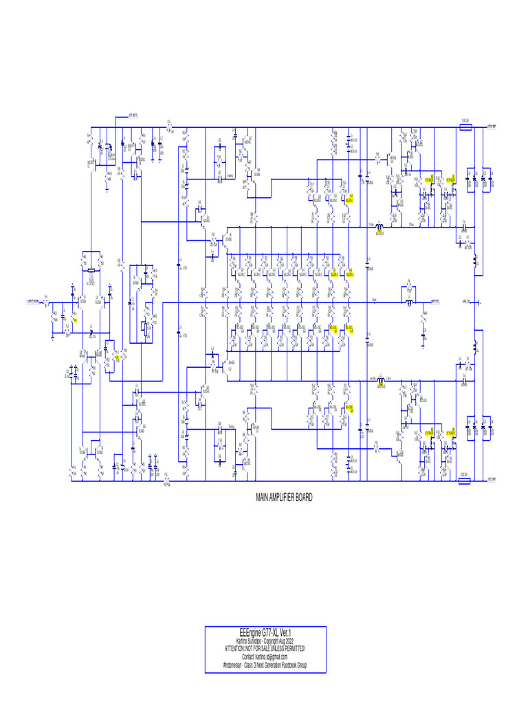 EEEngine G77 Class D Amplifier Diagram | PDF