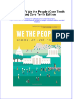 EBOOK Ebook PDF We The People Core Tenth Edition Core Tenth Edition Download Full Chapter PDF Docx Kindle