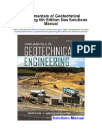 Fundamentals of Geotechnical Engineering 5Th Edition Das Solutions Manual Full Chapter PDF