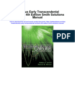 Ebook Calculus Early Transcendental Functions 4Th Edition Smith Solutions Manual Full Chapter PDF