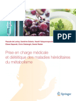 Prise en Charge Médicale Et Diététique Des Maladies Héréditaires Du Métabolisme (Pascale de Lonlay, Sandrine Dubois Etc.)