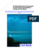 Modern Marketing Research Concepts Methods and Cases 2Nd Edition Feinberg Test Bank Full Chapter PDF
