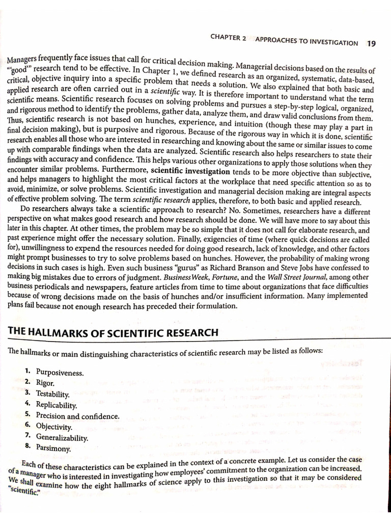 Research - Chapter 2 Sekaran | PDF