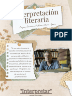 Interpretación Literaria