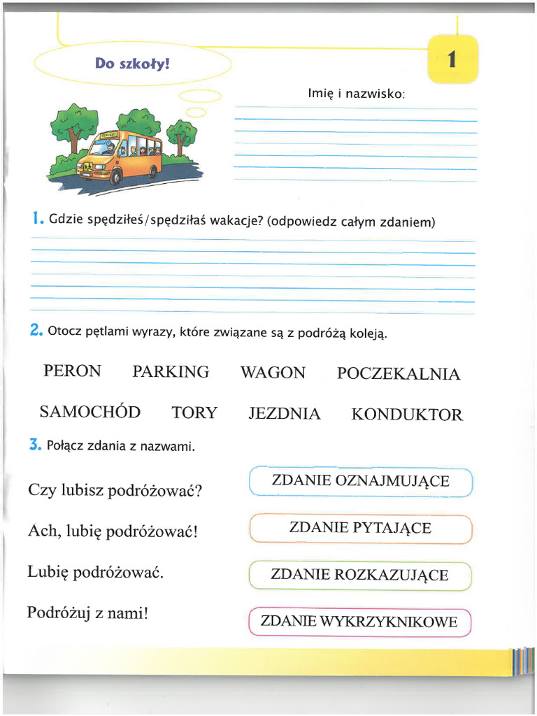 New Bingo Plus 2 Sprawdziany Gra w kolory- sprawdziany klasa 2 | PDF