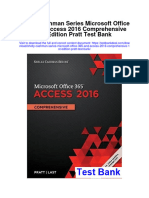 Shelly Cashman Series Microsoft Office 365 and Access 2016 Comprehensive 1St Edition Pratt Test Bank Full Chapter PDF