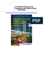 Modern Portfolio Theory and Investment Analysis 9Th Edition Elton Test Bank Full Chapter PDF