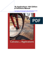 Ebook Calculus With Applications 10Th Edition Lial Solutions Manual Full Chapter PDF