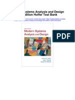 Modern Systems Analysis and Design 6Th Edition Hoffer Test Bank Full Chapter PDF