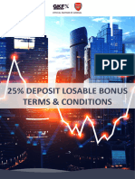 25% Deposit Losable Bonus