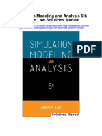 Simulation Modeling and Analysis 5Th Edition Law Solutions Manual Full Chapter PDF
