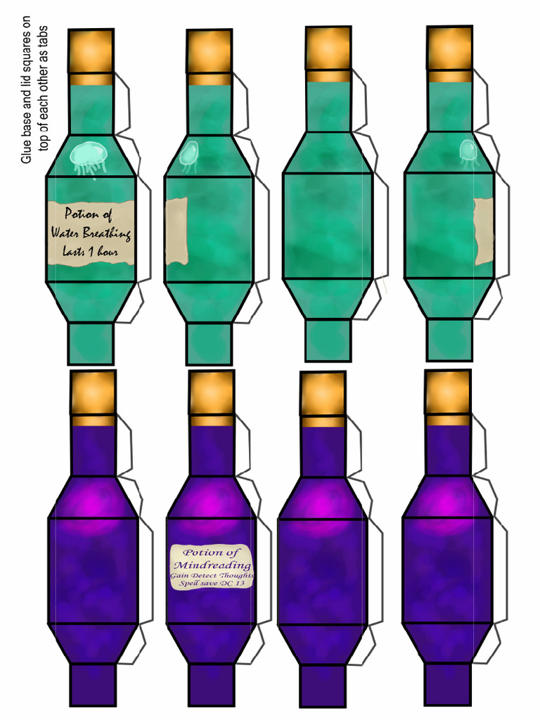 Potion of Water Breathing Potion of Mind Reading | PDF