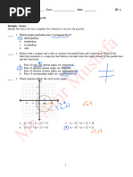 ACT II Math I Geometry Practice Test 3 Explanation MR Amr Mustafa